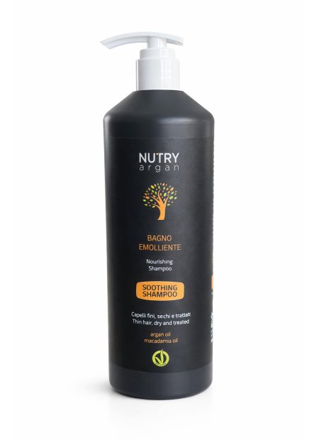 NUTRY ARGAN ŠAMPŪNAS - Maitinantis ir švelninantis šampūnas ploniems, sausiems ir pažeistiems plaukams