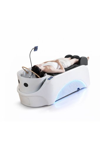 Head Spa lova, galvos SPA įranga, plaukų plovimo lova, galvos odos procedūrų įranga, Head Spa krėslas, galvos masažo įranga