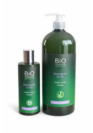 Rebitalia Bio Natural Green galvos odos šveitiklis su žaliuoju moliu ir kanapėmis