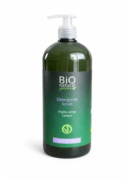 Rebitalia Bio Natural Green galvos odos šveitiklis su žaliuoju moliu ir kanapėmis