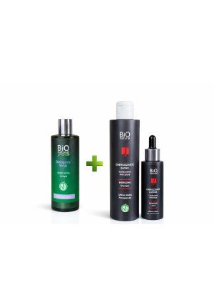 Plaukų augimo ir galvos odos atgaivinimo rinkinys (Scrub + Energizing linija) | Galvos SPA su REBITALIA