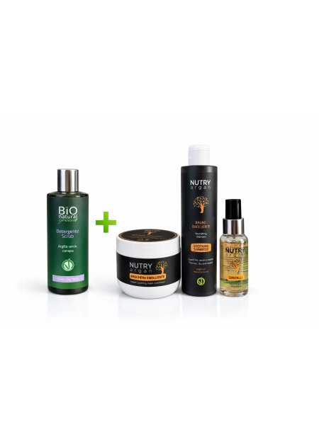 Nutry Argan + Bio Natural Scalp Detox & Nourish rinkinys