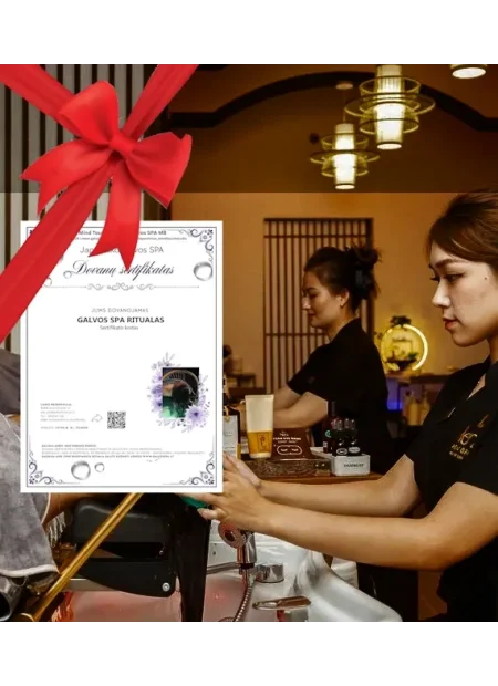 ROYAL IMPERIAL HEAD SPA DVIEMS dovanų sertifikatas