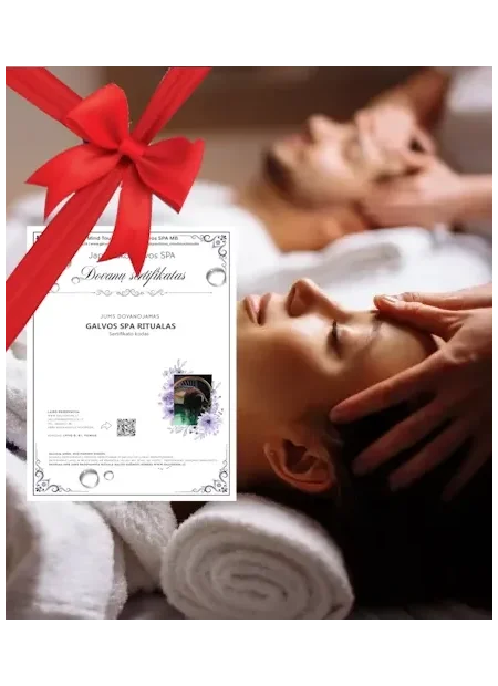 ROYAL DELUXE HEAD SPA DVIEMS dovanų sertifikatas