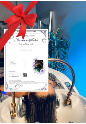 LUX HEAD SPA dovanų sertifikatas