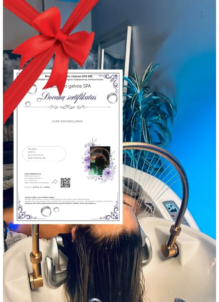 LUX HEAD SPA dovanų sertifikatas
